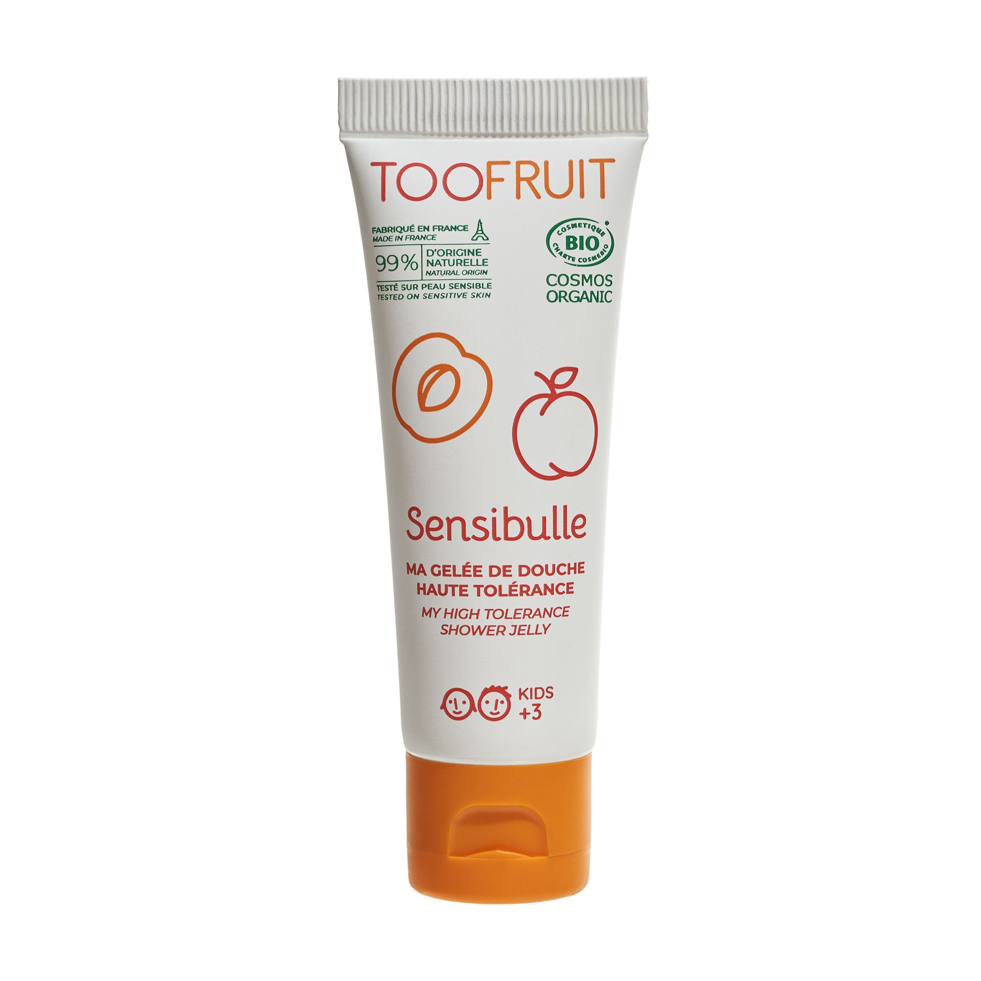 Дитячий гель для душу TOOFRUIT Sensibulle My High Tolerance Shower Jelly Абрикос-Персик, від 3 років, 25 мл